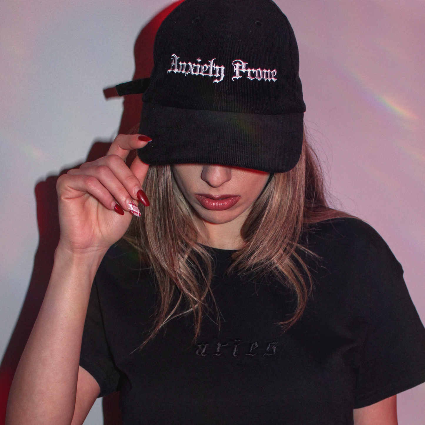 'Anxiety Prone' Vintage Corduroy Cap