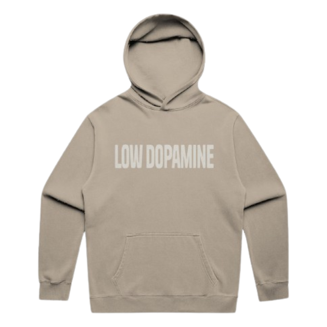 'Low Dopamine' Relaxed Faded Hoodie