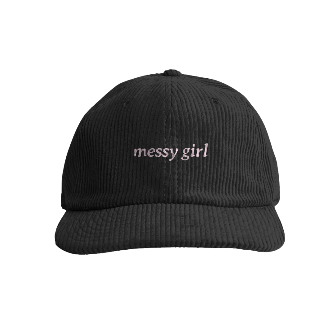 'messy girl' Classic Corduroy Cap