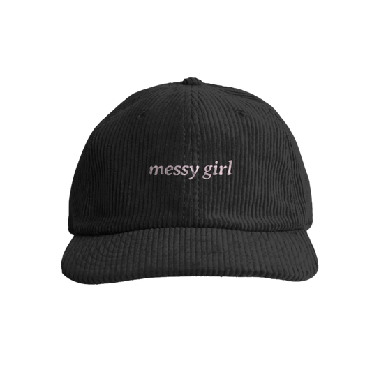 'messy girl' Classic Corduroy Cap