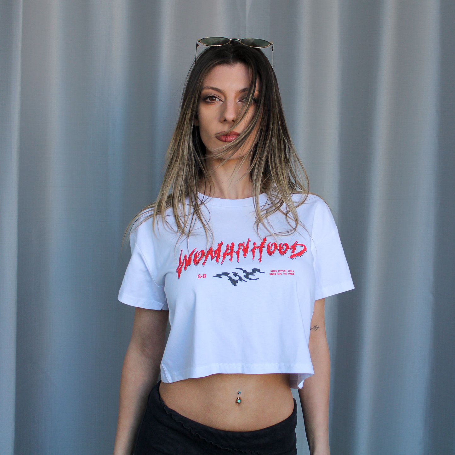 'WOMANHOOD' Street Crop