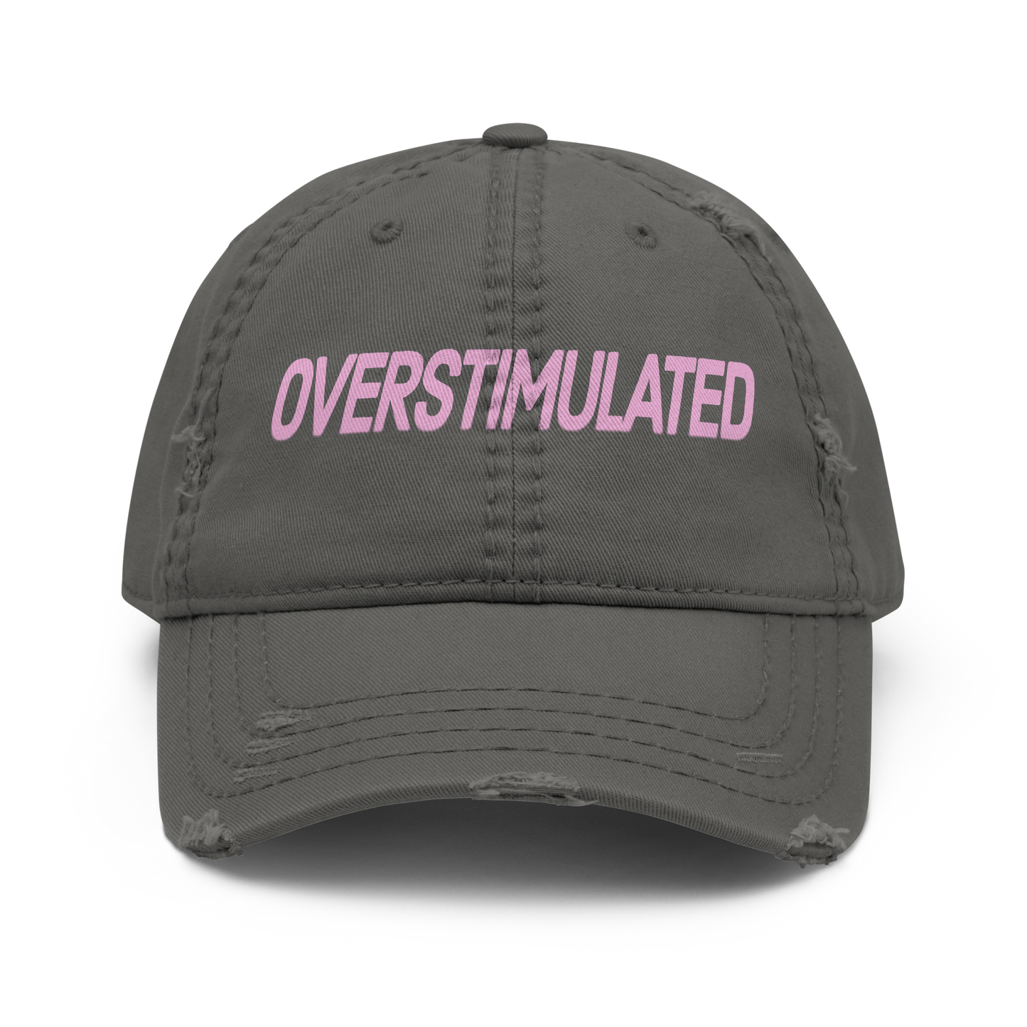 'Overstimulated' Distressed Dad Hat