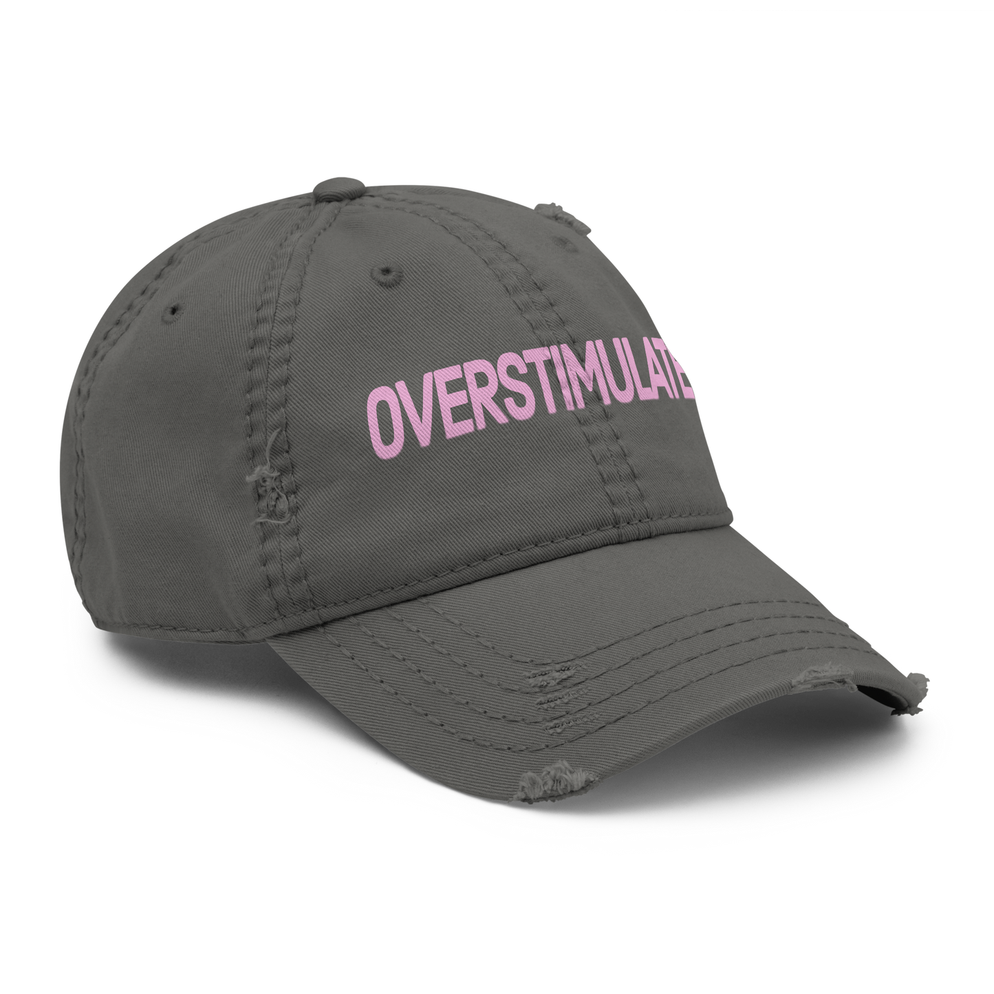 'Overstimulated' Distressed Dad Hat