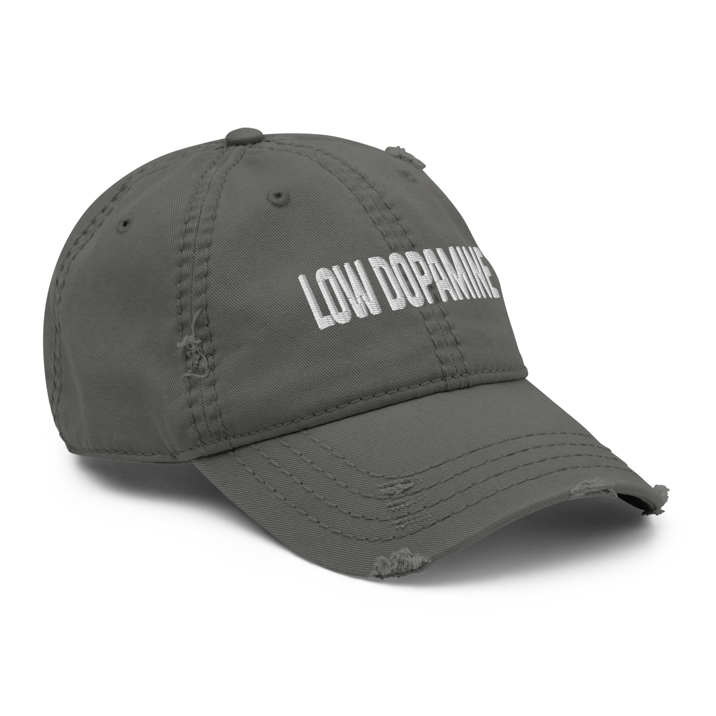 'Low Dopamine' Distressed Dad Hat