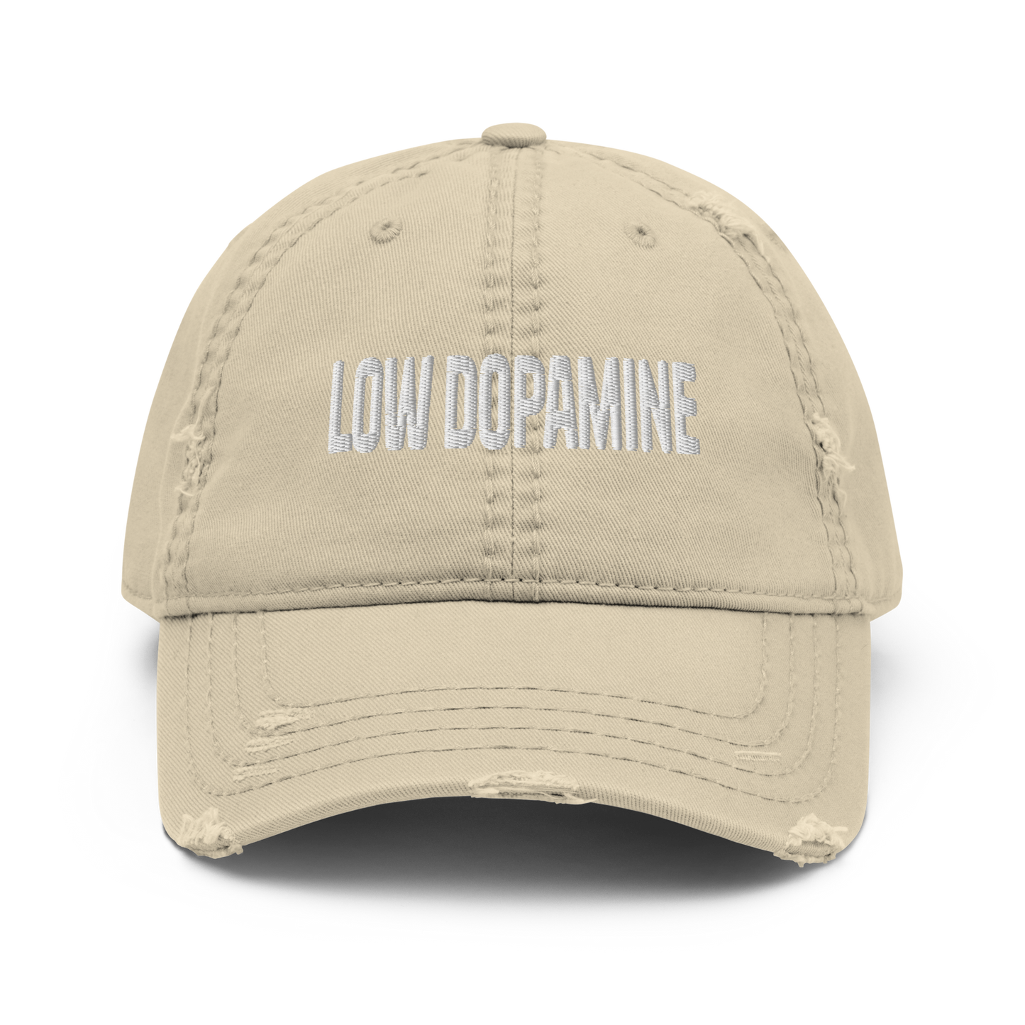 'Low Dopamine' Distressed Dad Hat