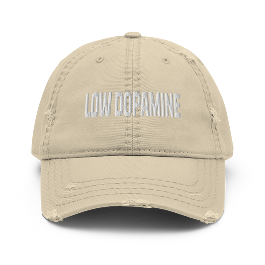 'Low Dopamine' Distressed Dad Hat