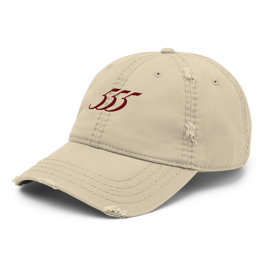 '555' Distressed Dad Hat