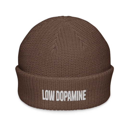 'Low Dopamine' Walnut Fisherman Beanie