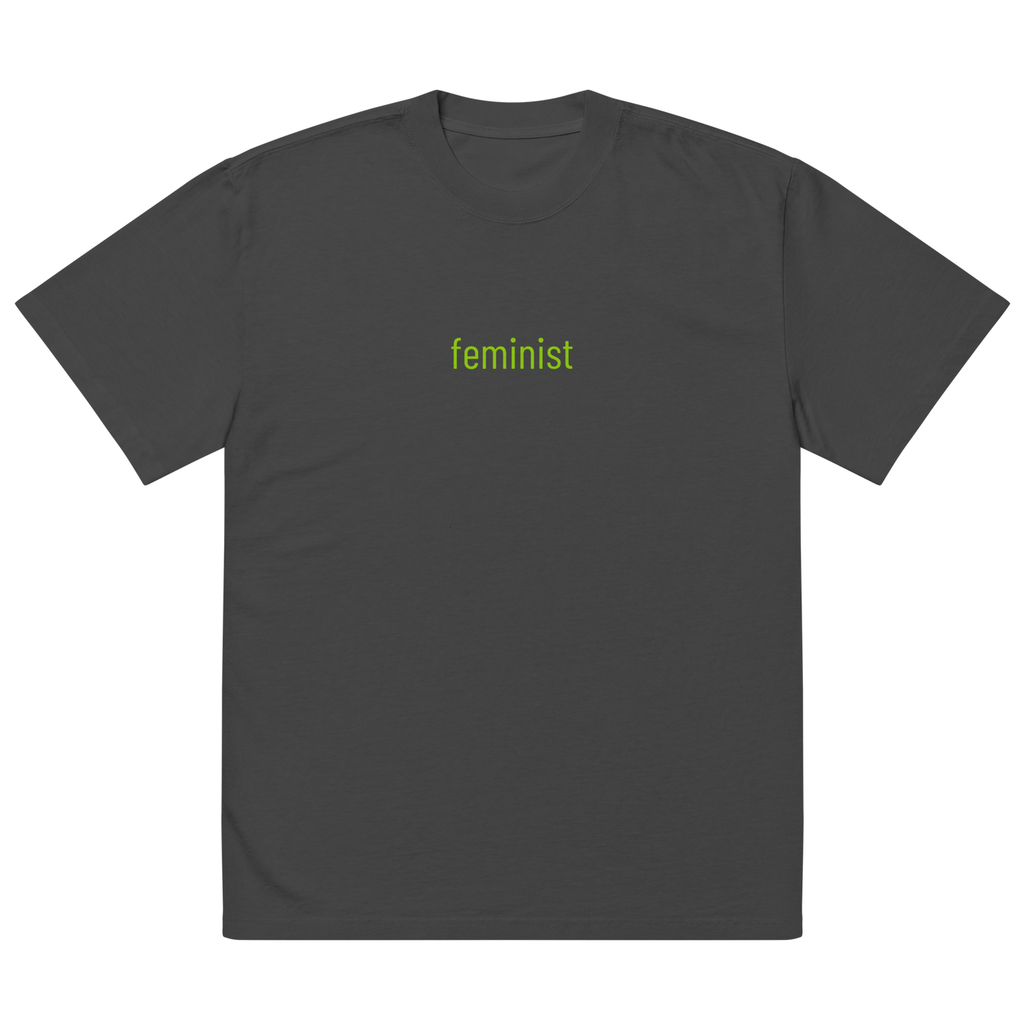 'feminist' Oversized Faded Tee