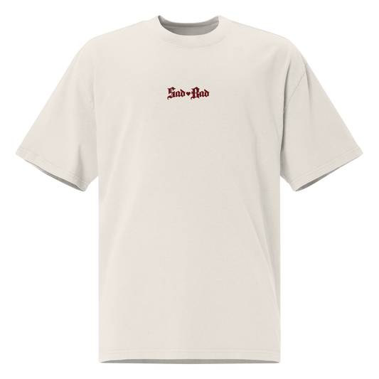 'Sad Bad Society' Oversized Faded Tee