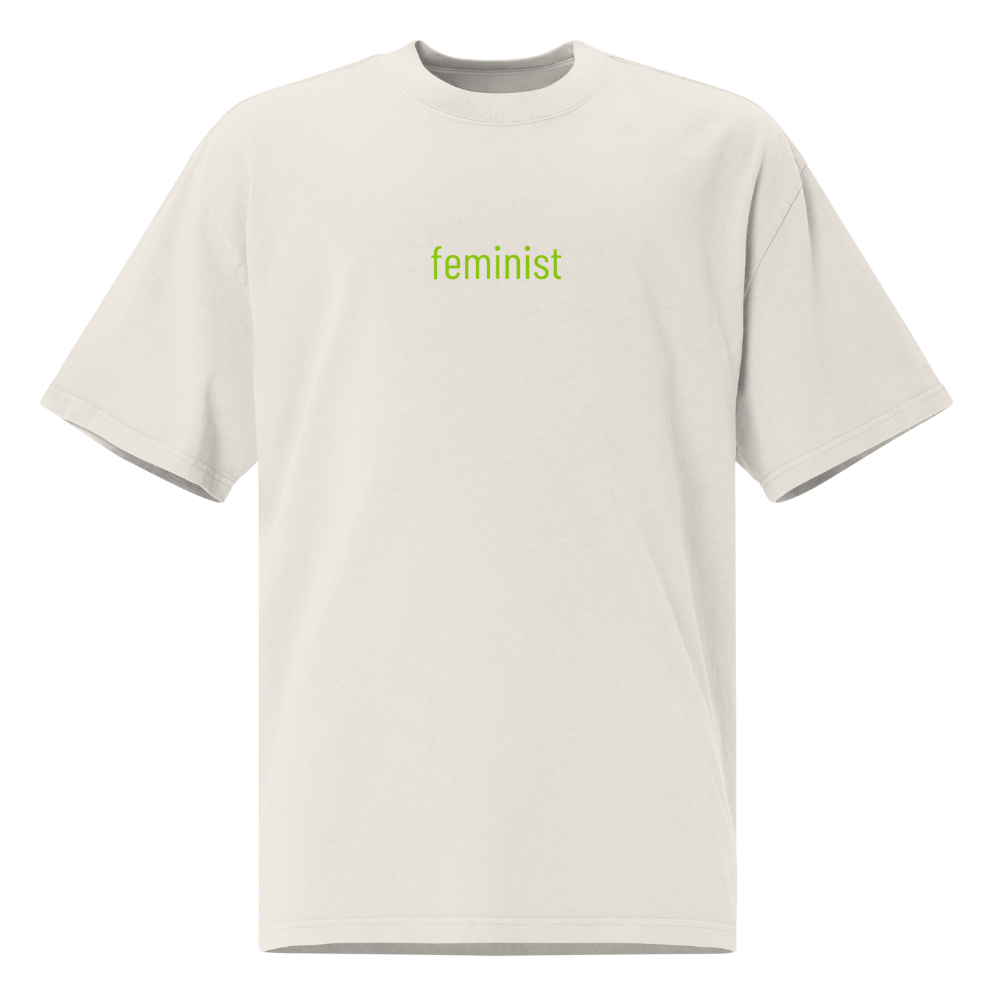 'feminist' Oversized Faded Tee