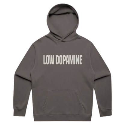 'Low Dopamine' Relaxed Faded Hoodie