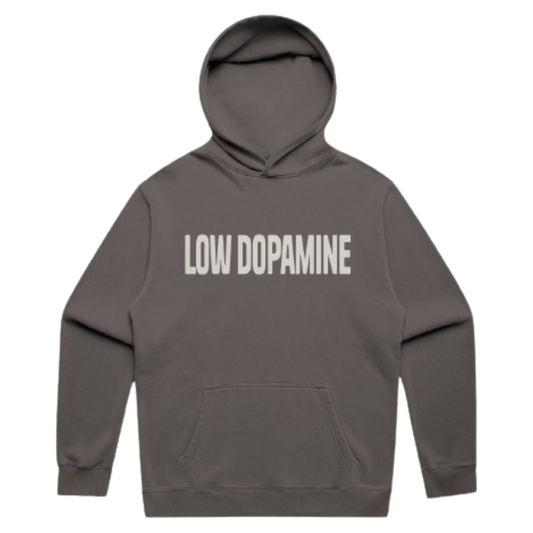'Low Dopamine' Relaxed Faded Hoodie