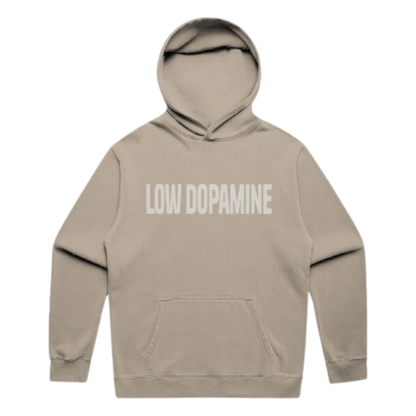 'Low Dopamine' Relaxed Faded Hoodie