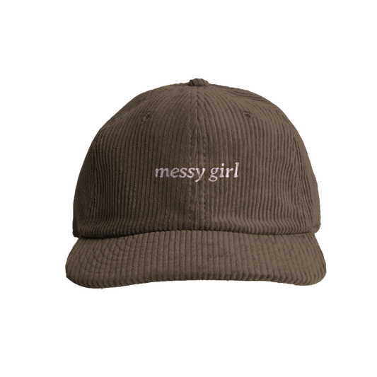 'messy girl' Classic Corduroy Cap