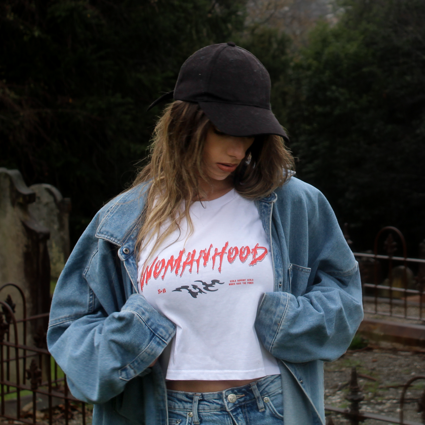 'WOMANHOOD' Street Crop