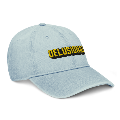 'Delusional' Blue Denim Cap