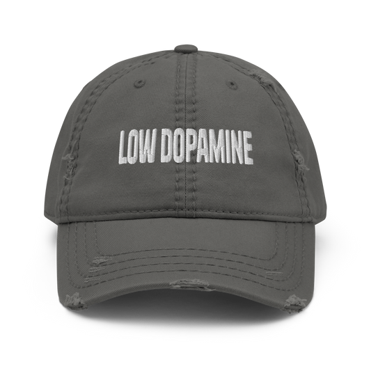'Low Dopamine' Distressed Dad Hat