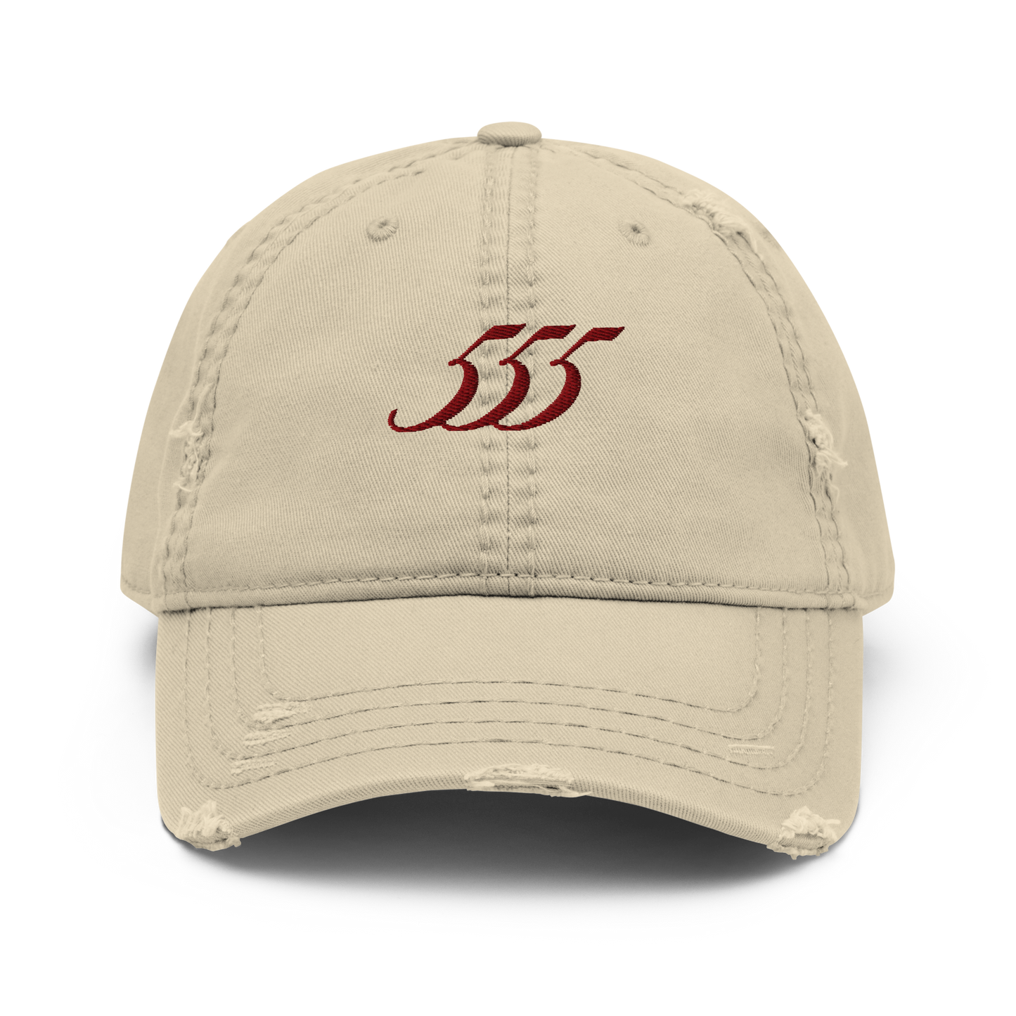 '555' Distressed Dad Hat