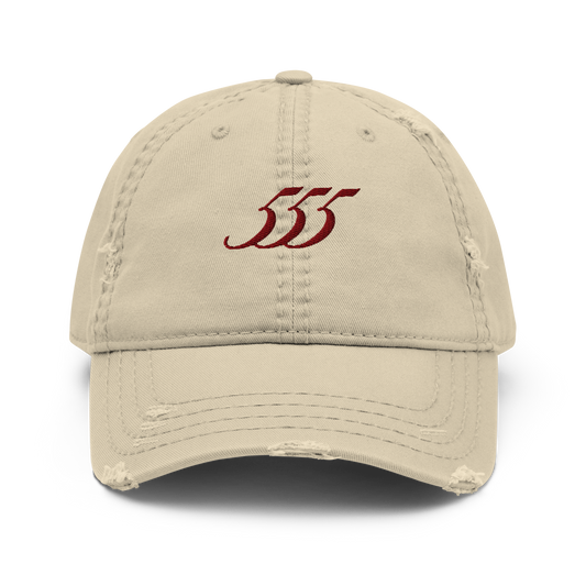 '555' Distressed Dad Hat