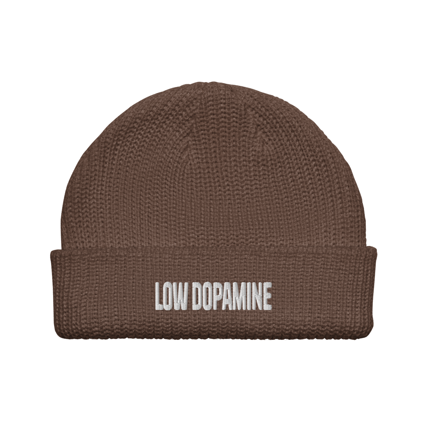'Low Dopamine' Walnut Fisherman Beanie