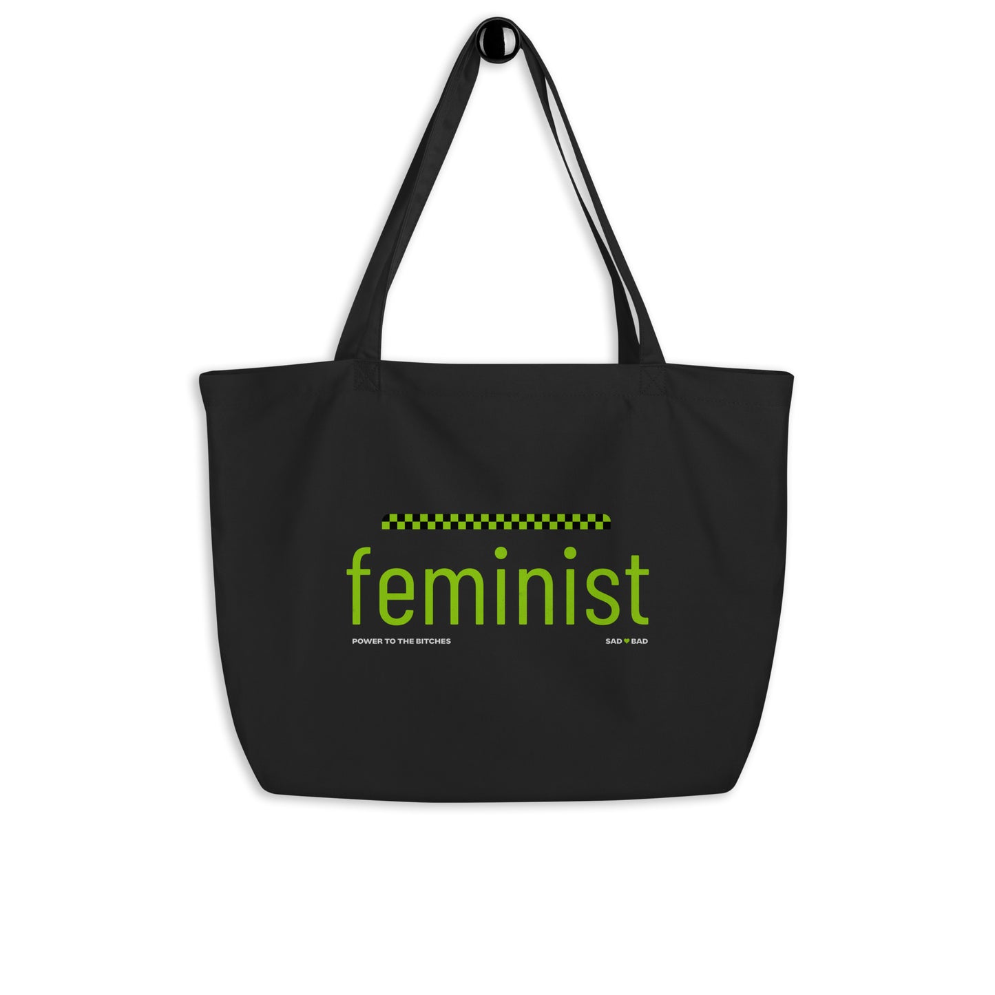 'feminist' Oversized Organic Tote