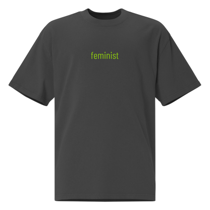 'feminist' Oversized Faded Tee