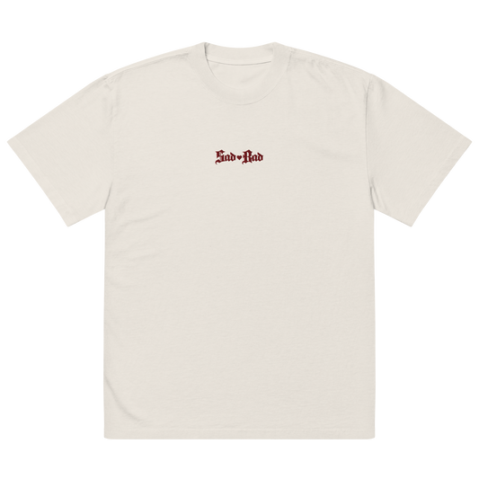 'Sad Bad Society' Oversized Faded Tee