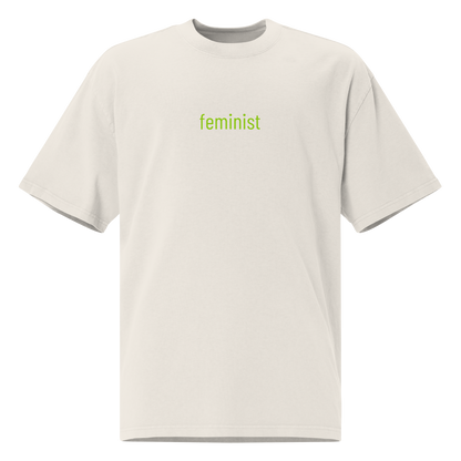 'feminist' Oversized Faded Tee