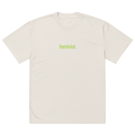 'feminist' Oversized Faded Tee