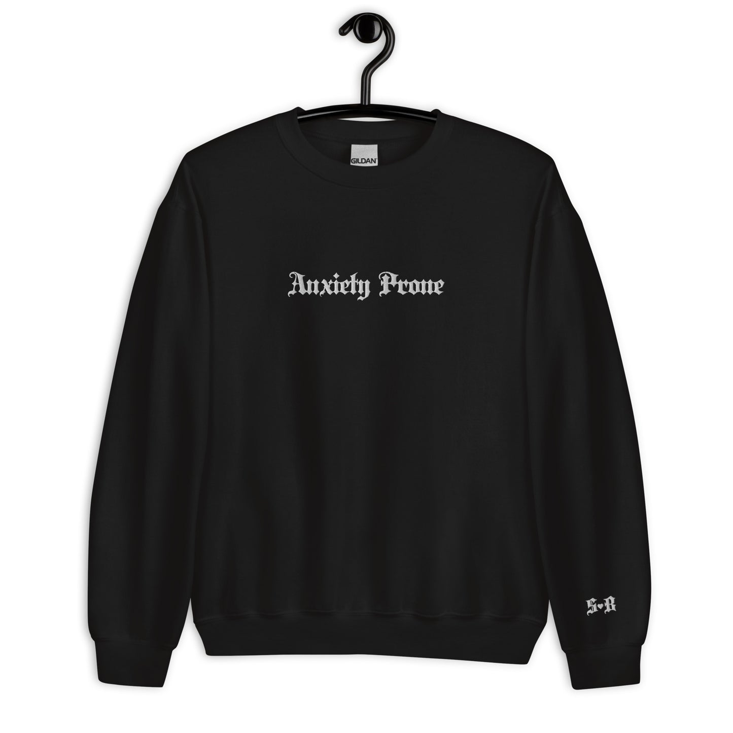 'Anxiety Prone' Embroidered Sweater