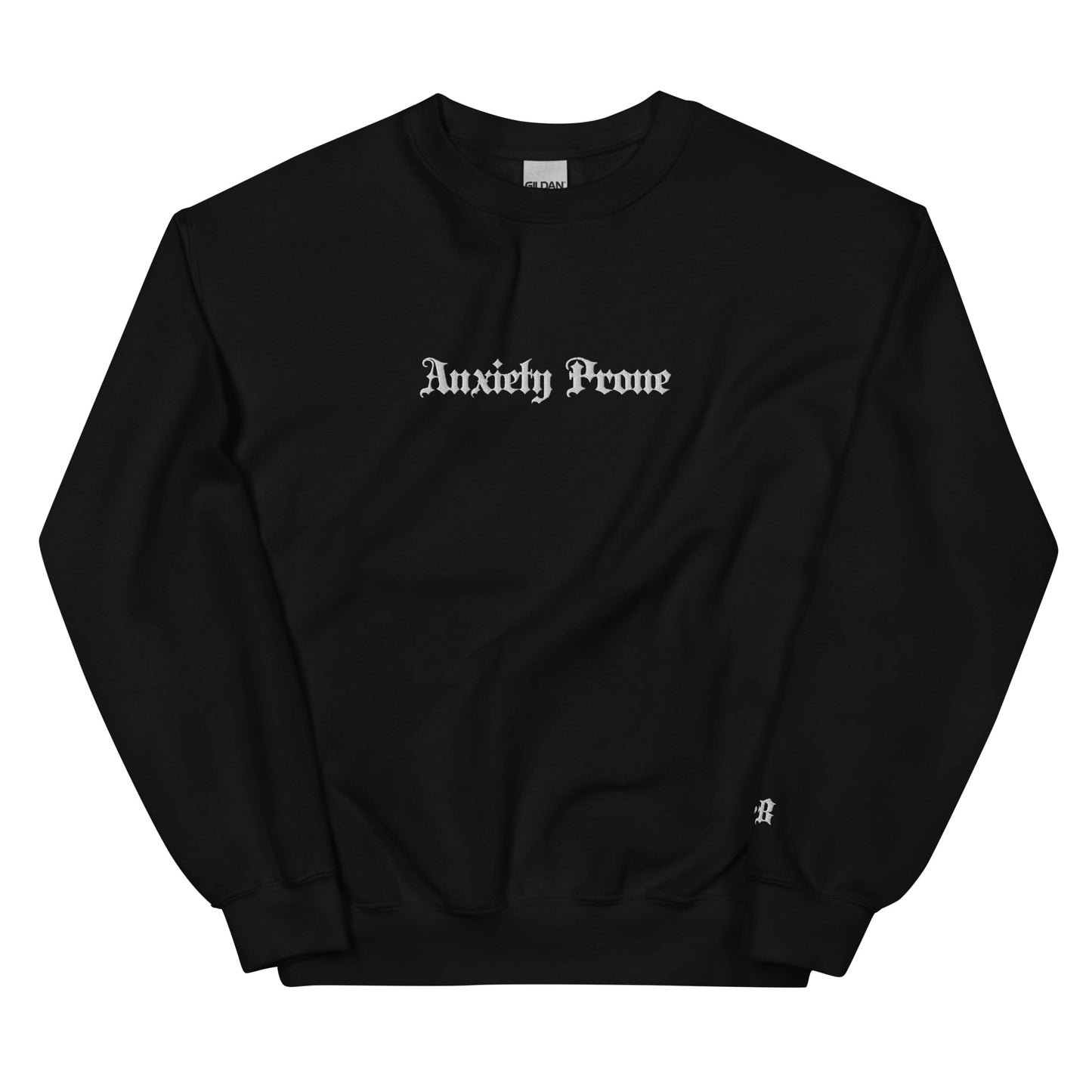 'Anxiety Prone' Embroidered Sweater