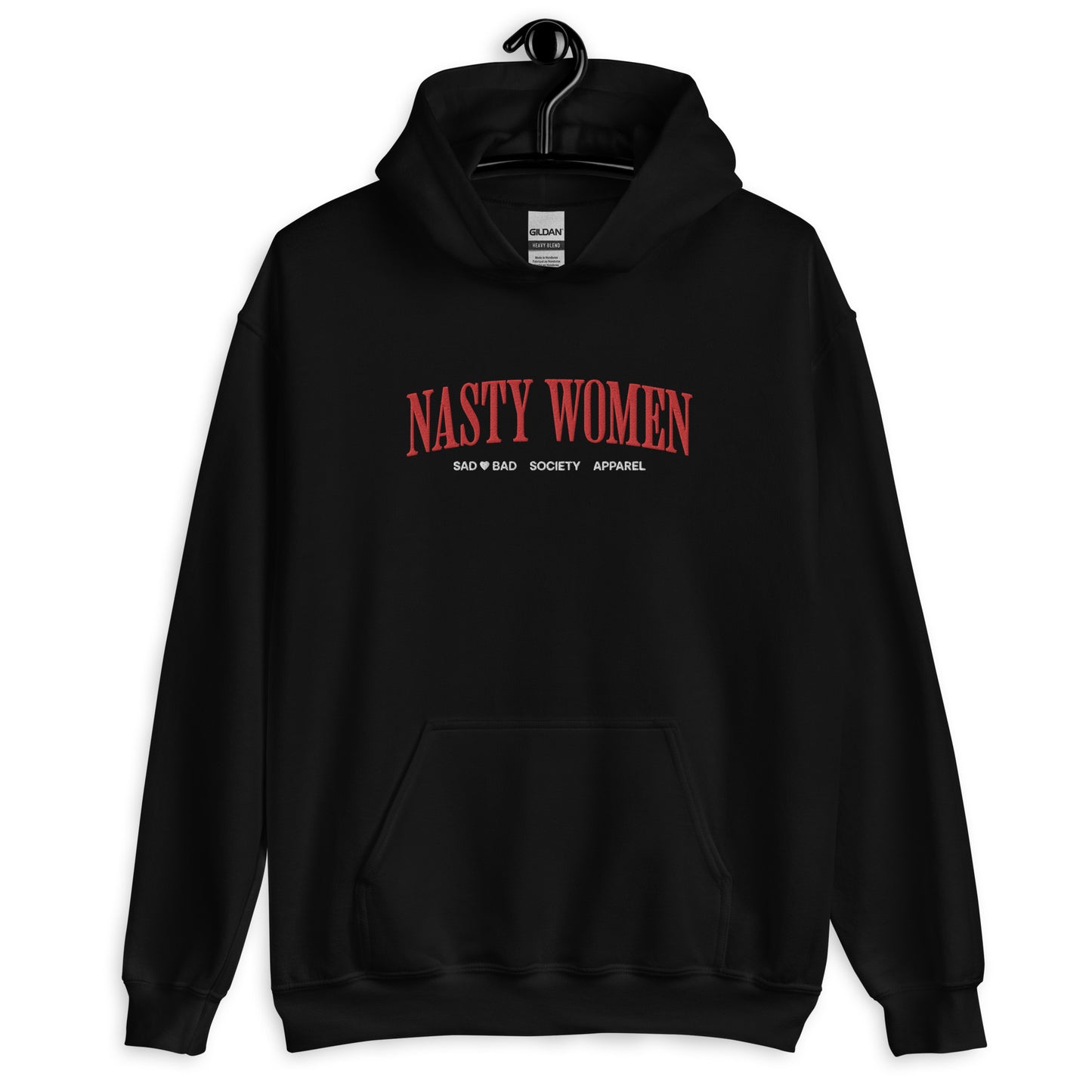 'Nasty Women' Embroidered Hoodie