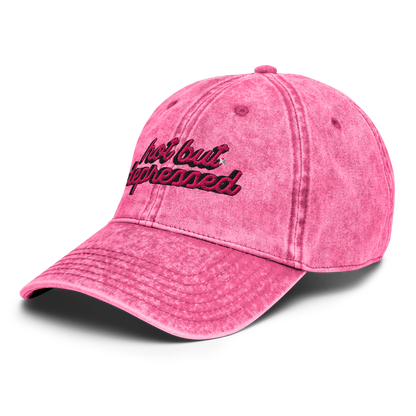 'hot but depressed' Pink Denim Cap