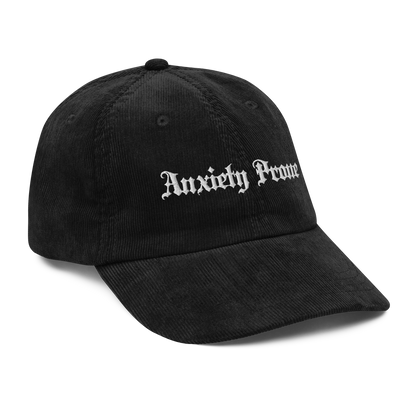 'Anxiety Prone' Vintage Corduroy Cap